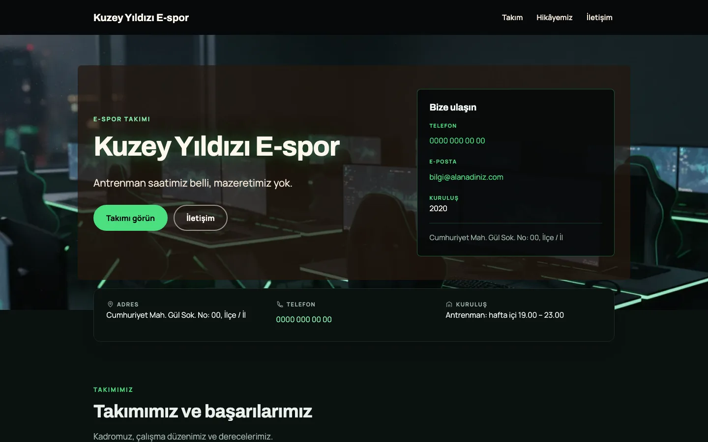 E-spor Takımı